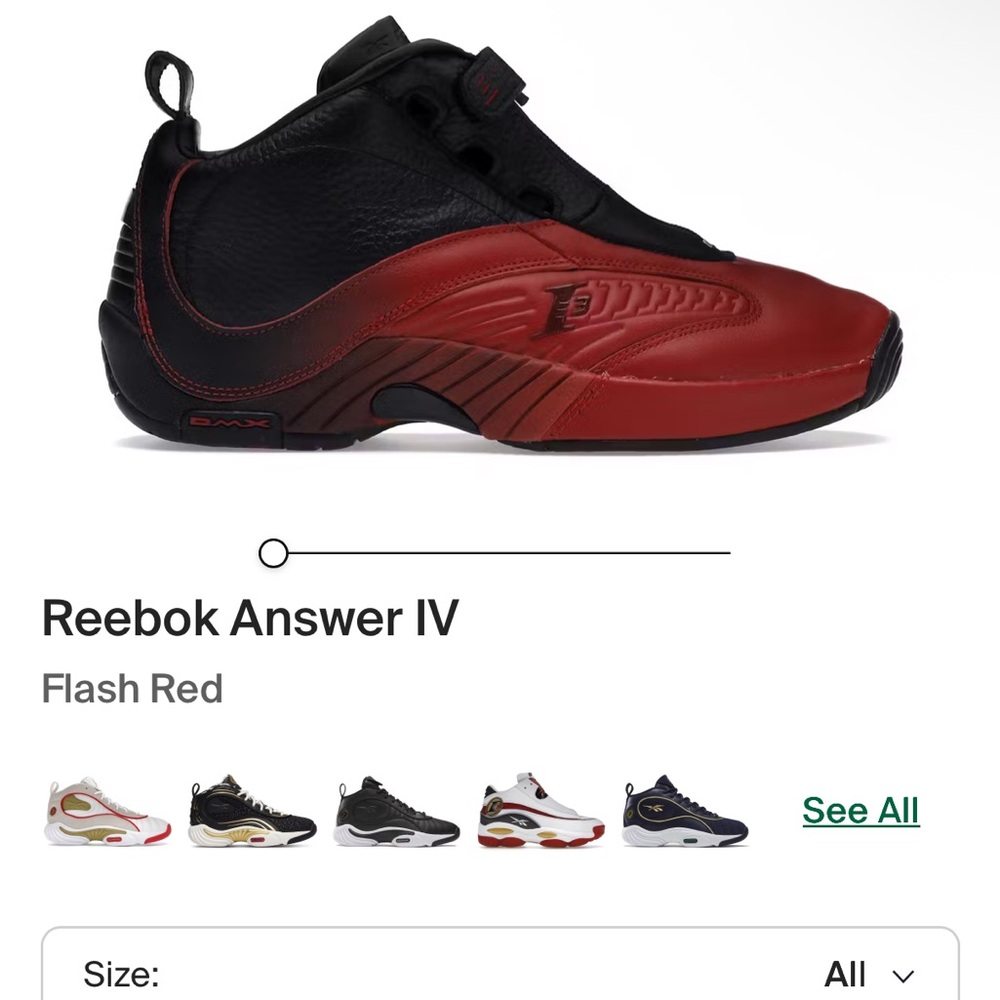Used Condition Reebok Answer IV - Picture 3 of 3
